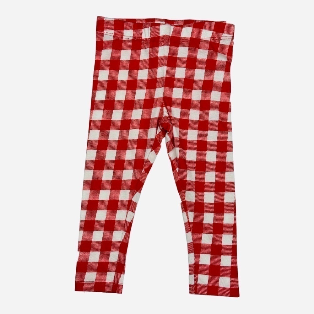 Harper Canyon Red Check Leggings Size 12 Months